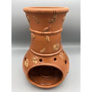 Chiminea Wax Warmer Fall Leaf Terracotta Rustic 8.5" Tall Hygge Indoor Patio